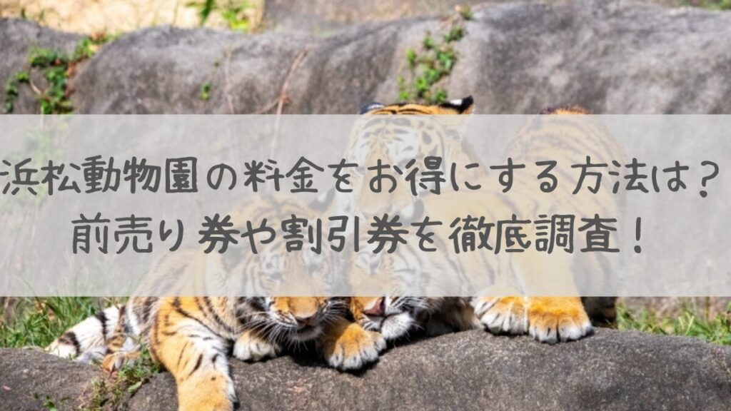 浜松動物園料金をお得にする方法